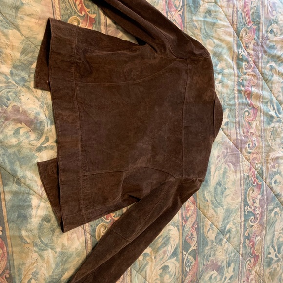 Women’s Brown Suede Jacket - Picture 3 of 3